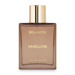 BELLAVITA Vanilluxe | Long Lasting | 100ml | Perfume for Man and Woman | Cedarwood, Jasmine & Musk | Musky, Floral Premium Unisex Fragrance for Men