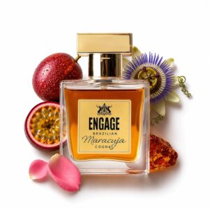 Engage Brazilian Maracuja Cognac Eau De Parfum for Men 50ml|Long lasting Perfume|Amber, Leather, Oud|Tropical Brazilian EDP|Luxury Gift for Men|No Paraben|No Silicones|Dermat-Tested|Crafted by Expert